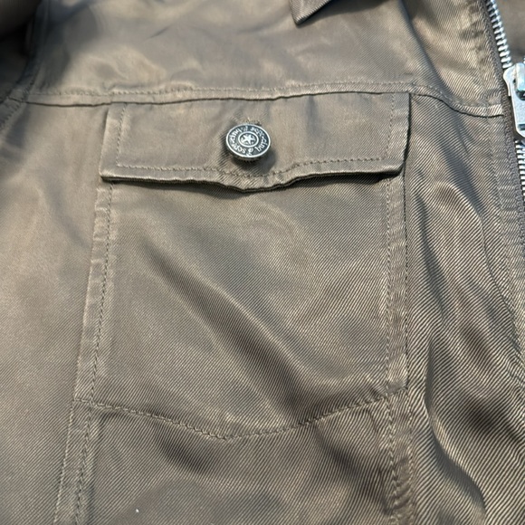 Cinq a Sept Helene Green Zip Peplum Jacket Size Medium - Picture 9 of 14